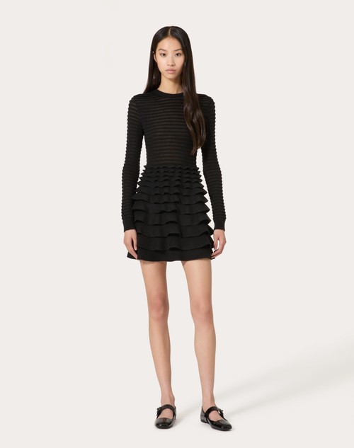 Red Valentino ABITO CORTO IN VISCOSA E LANA Promozione Limitata