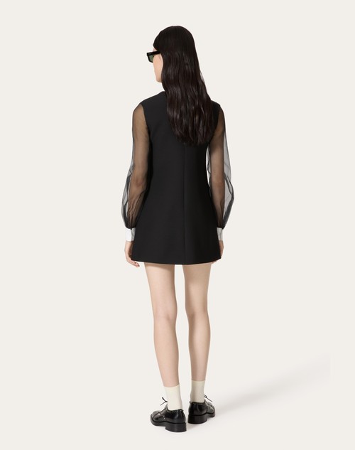 Red Valentino ABITO CORTO IN CREPE COUTURE Prezzo Ridotto