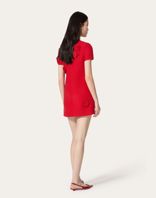 Red Valentino ABITO CORTO IN CREPE COUTURE RICAMATO Convenienza