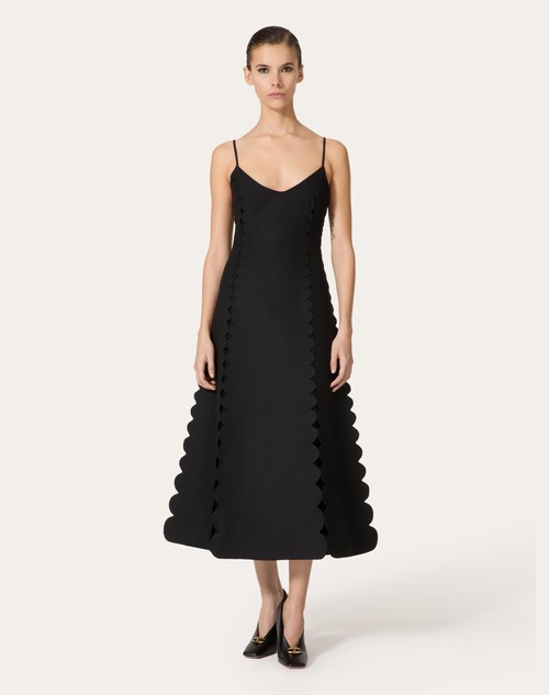 Red Valentino ABITO MIDI IN CREPE COUTURE RICAMATO Presa