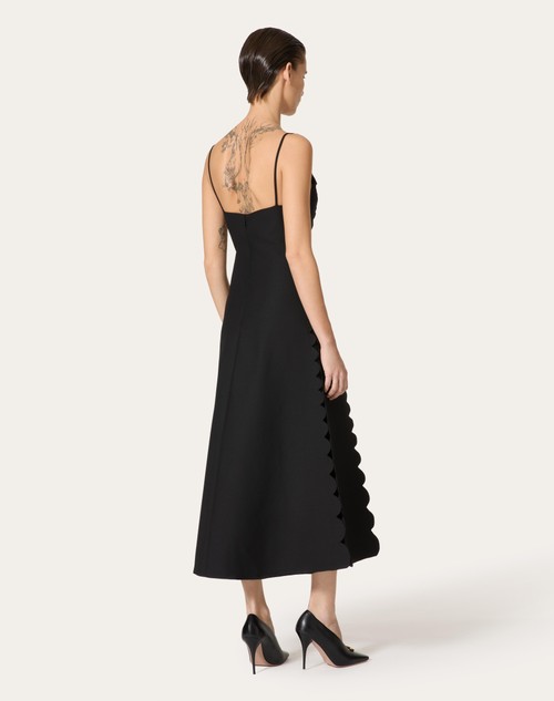 Red Valentino ABITO MIDI IN CREPE COUTURE RICAMATO Presa