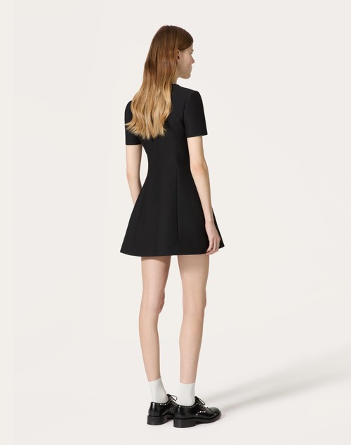 Red Valentino ABITO CORTO IN CREPE COUTURE RICAMATO Economico