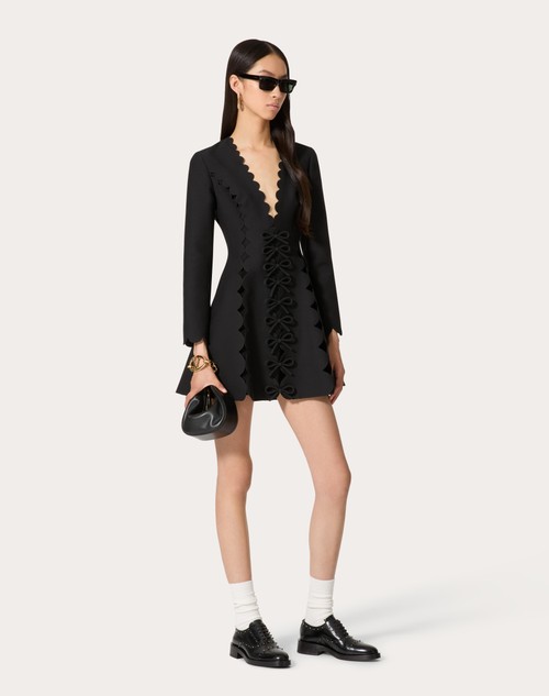 Red Valentino ABITO CORTO IN CREPE COUTURE RICAMATO Online