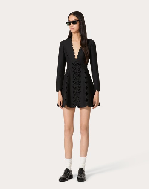 Red Valentino ABITO CORTO IN CREPE COUTURE RICAMATO Online