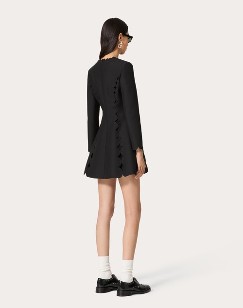 Red Valentino ABITO CORTO IN CREPE COUTURE RICAMATO Online