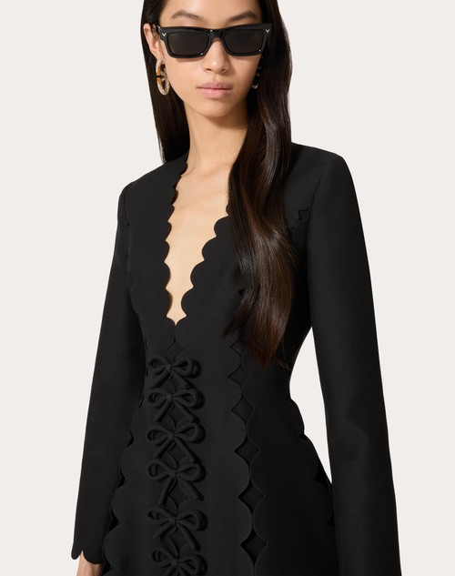 Red Valentino ABITO CORTO IN CREPE COUTURE RICAMATO Online