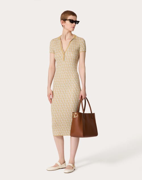 Red Valentino ABITO IN LUREX E JACQUARD TOILE ICONOGRAPHE Offerte