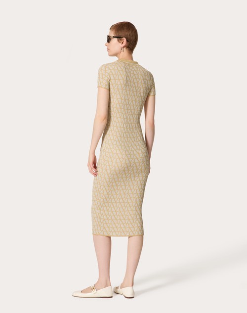 Red Valentino ABITO IN LUREX E JACQUARD TOILE ICONOGRAPHE Offerte