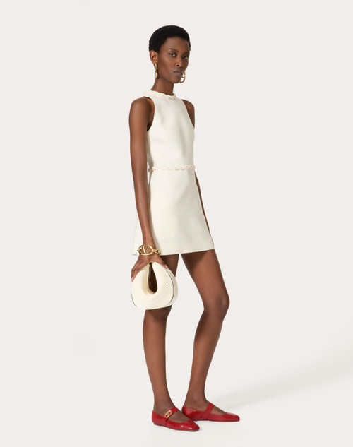 Red Valentino ABITO CORTO IN CREPE COUTURE Prezzo di fabbrica