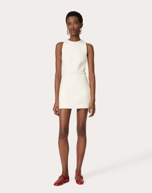 Red Valentino ABITO CORTO IN CREPE COUTURE Prezzo di fabbrica