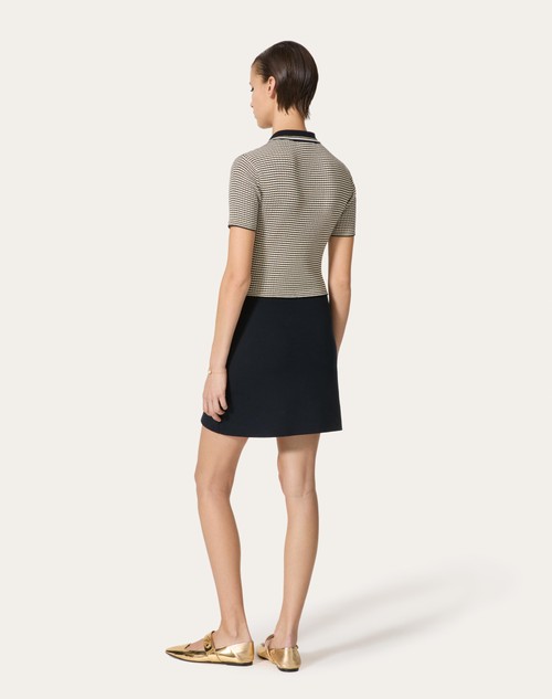 Red Valentino ABITO IN COTONE E LUREX Fornitura limitata