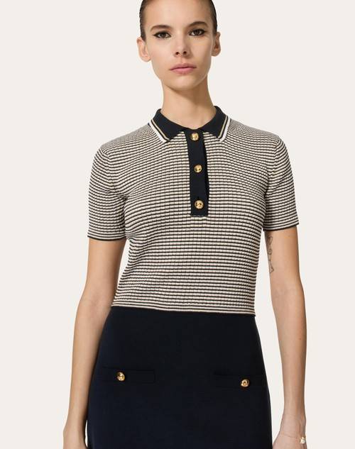 Red Valentino ABITO IN COTONE E LUREX Fornitura limitata