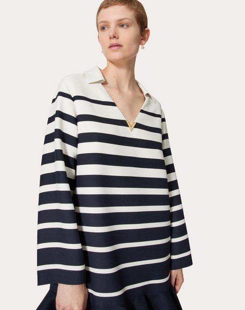 Red Valentino ABITO CORTO IN CREPE COUTURE VALENTINO ROOMVIEW Offerta esclusiva