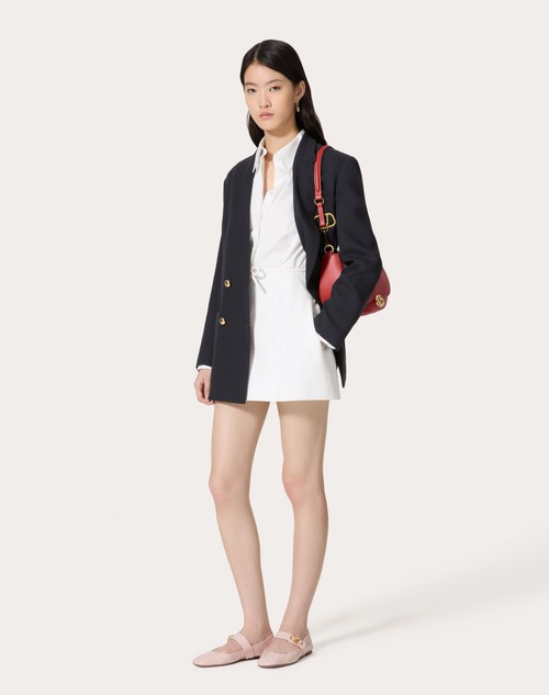 Red Valentino ABITO CORTO IN COMPACT POPELINE Black Friday