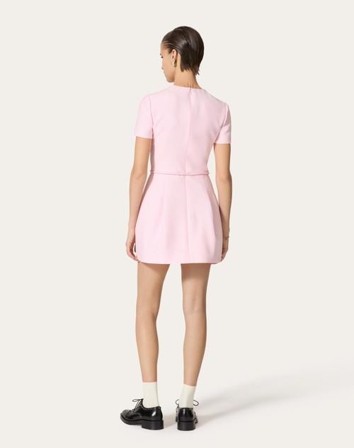 Red Valentino ABITO CORTO IN CREPE COUTURE Smaltimento dello stoccaggio