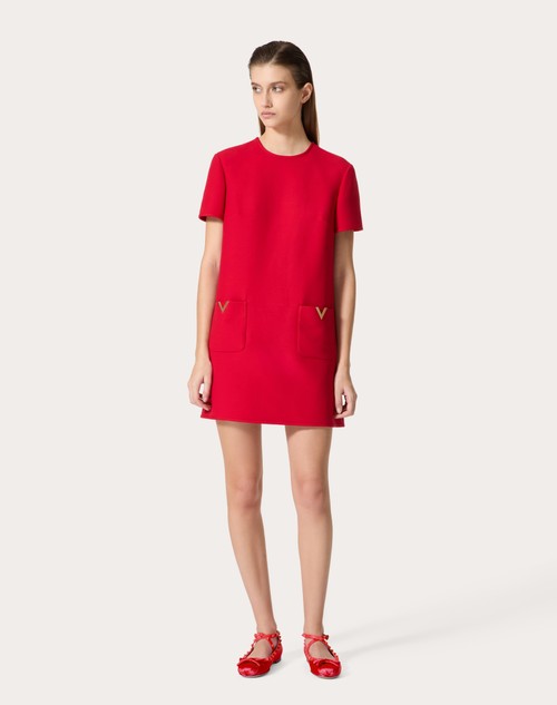 Red Valentino ABITO CORTO IN CREPE COUTURE Comprane uno, ottenene uno gratis