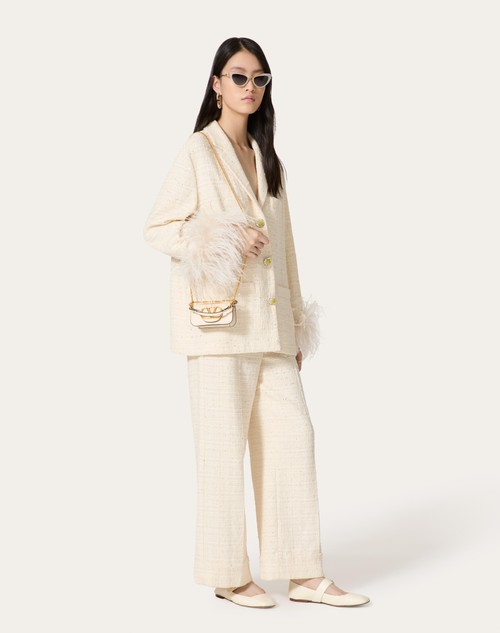 Red Valentino GIACCA IN DELICATE TWEED 50% di sconto con spedizione gratuita