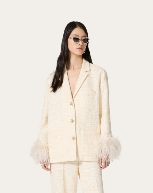 Red Valentino GIACCA IN DELICATE TWEED 50% di sconto con spedizione gratuita