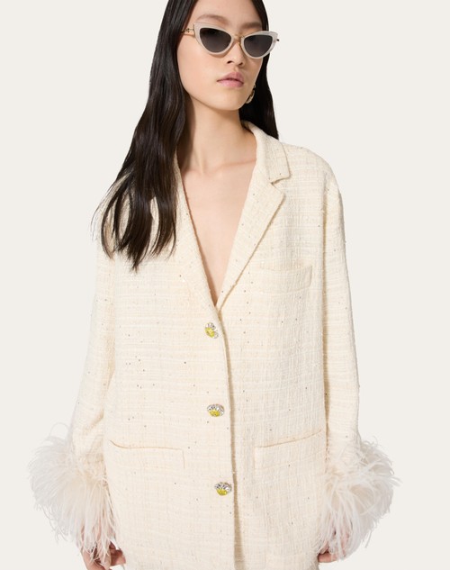Red Valentino GIACCA IN DELICATE TWEED 50% di sconto con spedizione gratuita