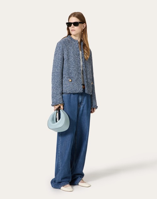 Red Valentino GIACCA IN DENIM TEXTURED TWEED Limitato a 3 giorni