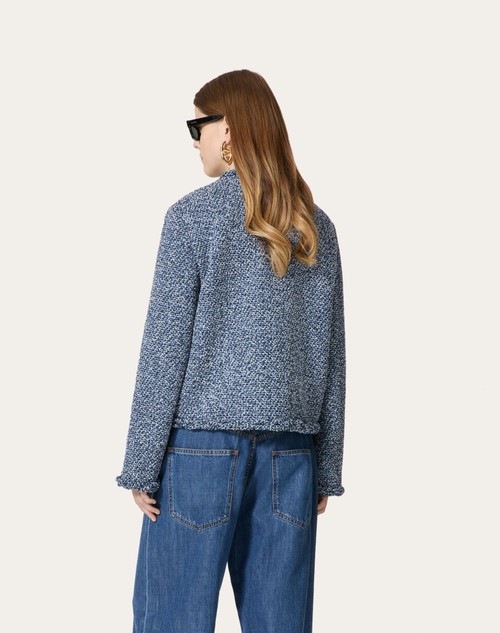 Red Valentino GIACCA IN DENIM TEXTURED TWEED Limitato a 3 giorni