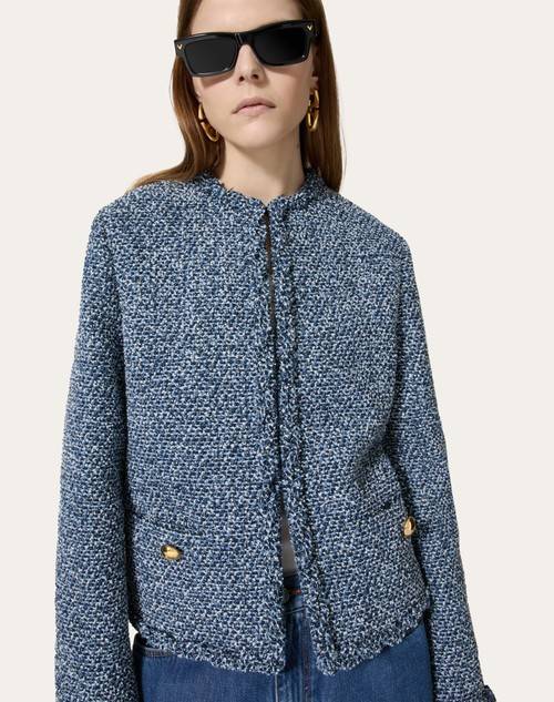 Red Valentino GIACCA IN DENIM TEXTURED TWEED Limitato a 3 giorni