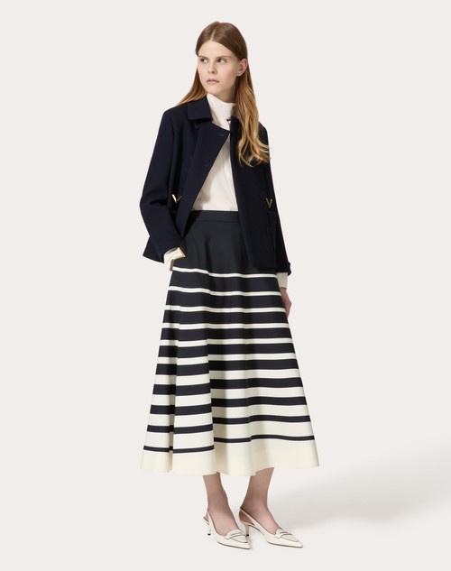 Red Valentino CABAN IN TEXTURE DOUBLE CREPE Esporta salva