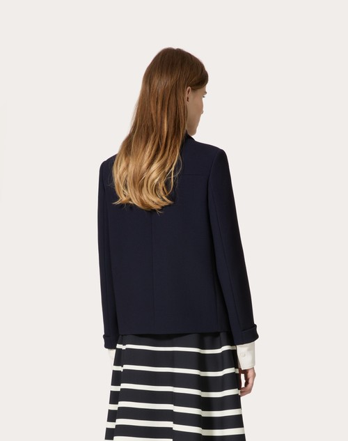 Red Valentino CABAN IN TEXTURE DOUBLE CREPE Esporta salva
