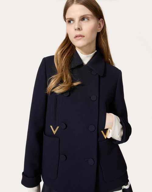 Red Valentino CABAN IN TEXTURE DOUBLE CREPE Esporta salva