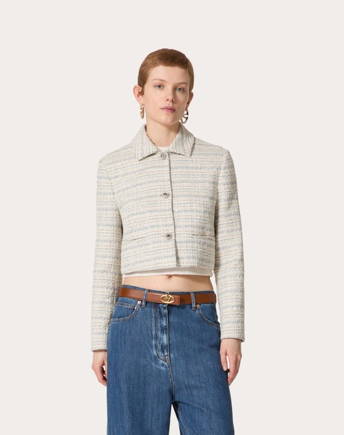Red Valentino GIACCA IN DELICATE TWEED Black Friday Prezzi