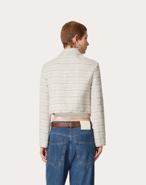 Red Valentino GIACCA IN DELICATE TWEED Black Friday Prezzi