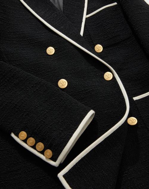 Red Valentino BLAZER IN LIGHT WOOL TWEED In vendita