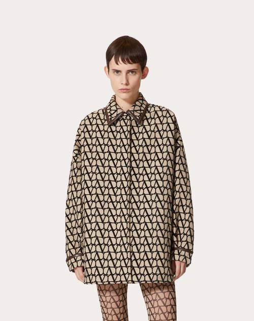 Red Valentino OVERSHIRT IN TOILE ICONOGRAPHE LIGHT 50% di sconto per tempo limitato