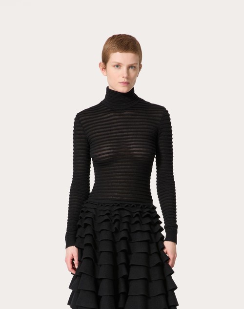 Red Valentino MAGLIA IN VISCOSA E LANA Nuovo