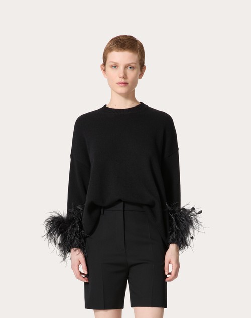 Red Valentino MAGLIA IN LANA CON PIUME Qualità