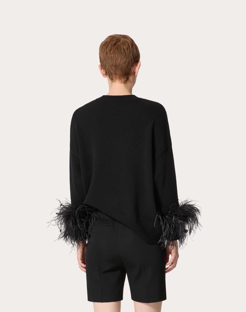 Red Valentino MAGLIA IN LANA CON PIUME Qualità