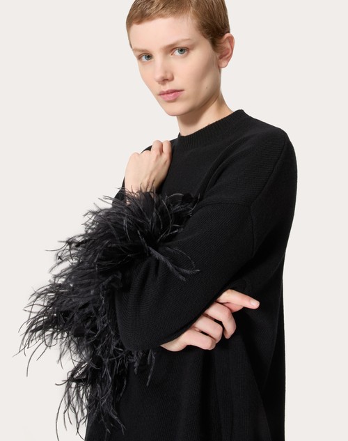 Red Valentino MAGLIA IN LANA CON PIUME Qualità