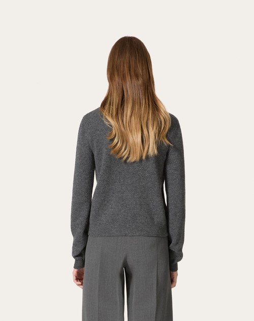 Red Valentino CARDIGAN IN LANA RICAMATO Spedizione Gratuita