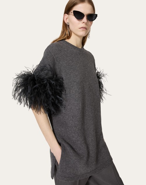 Red Valentino MAGLIA IN LANA CON PIUME Qualità Garantita