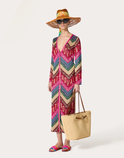 Red Valentino CARDIGAN IN LUREX VALENTINO CHEVRON Fino Al -60%