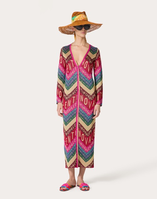 Red Valentino CARDIGAN IN LUREX VALENTINO CHEVRON Fino Al -60%