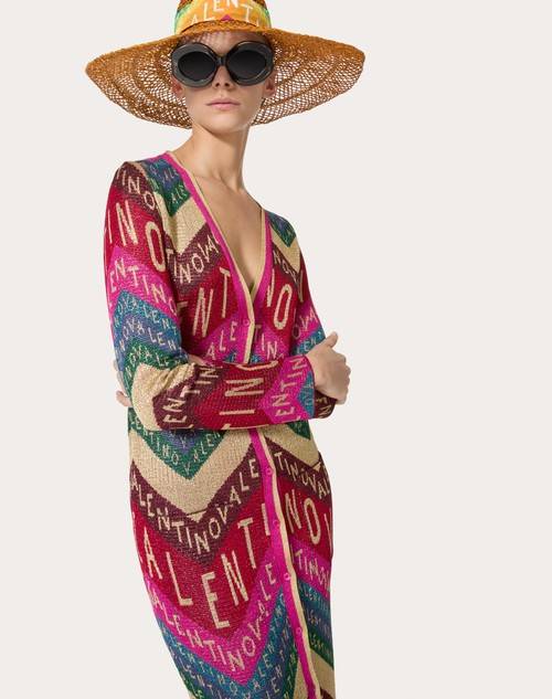 Red Valentino CARDIGAN IN LUREX VALENTINO CHEVRON Fino Al -60%