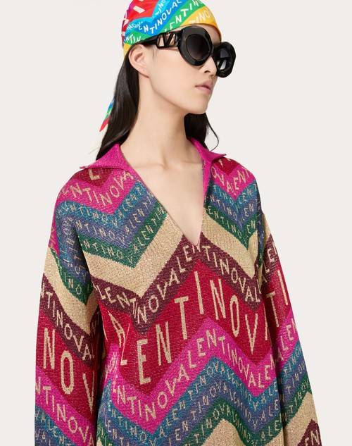 Red Valentino MAGLIA IN LUREX VALENTINO CHEVRON Shopping Online