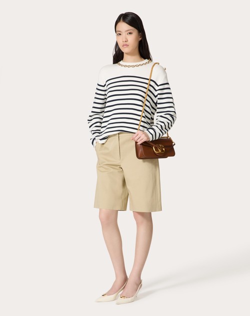 Red Valentino MAGLIA IN COTONE RICAMATA Convenienza