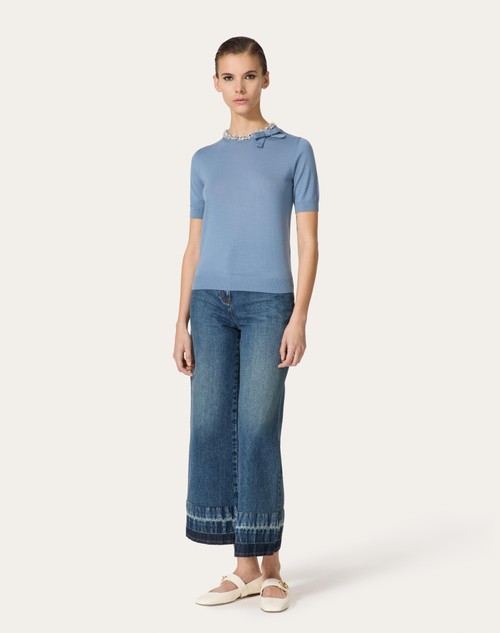 Red Valentino MAGLIA IN LANA RICAMATA Offerta