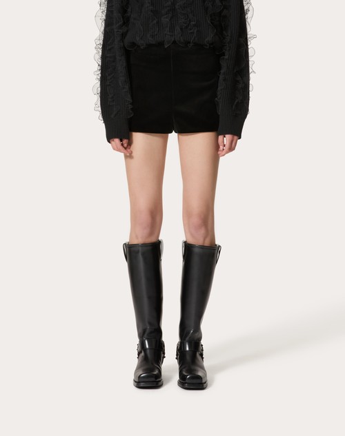 Red Valentino SHORT IN VELLUTO Spedizione gratuita