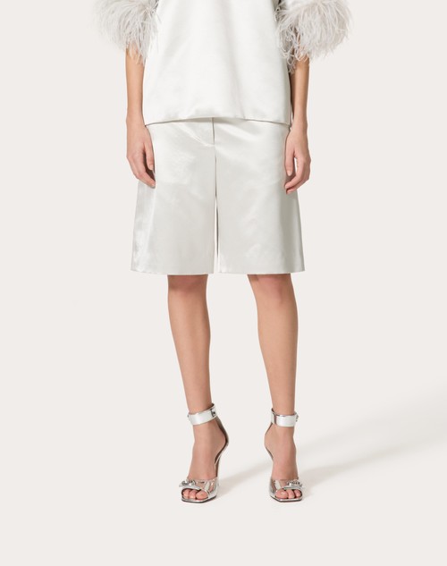 Red Valentino BERMUDA IN SATIN DE SOIE Offerta speciale