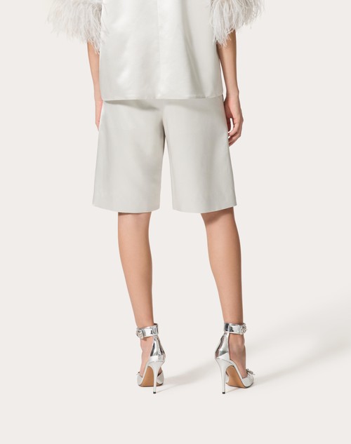 Red Valentino BERMUDA IN SATIN DE SOIE Offerta speciale