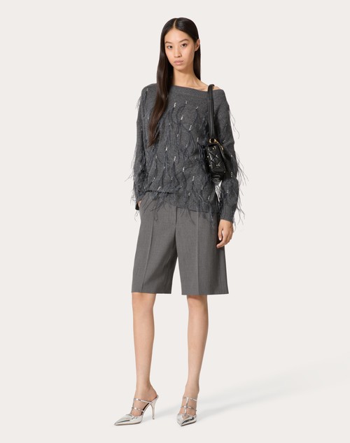 Red Valentino BERMUDA IN ACTIVE GABARDINE Comprare a buon mercato