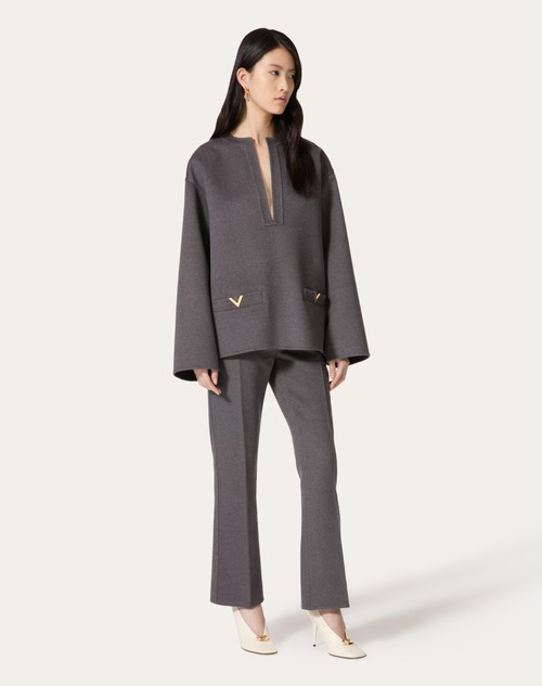 Red Valentino PANTALONI IN COMPACT DRAP Flash Sale